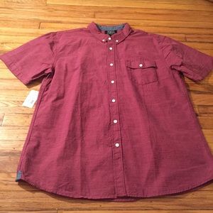 Red/Maroon Button Up